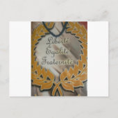 Vrijheid, gelijkheid, broederschap: een bloeiende briefkaart (Voorkant)