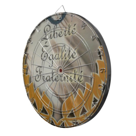 Vrijheid, gelijkheid, broederschap: een bloeiende  dartbord (Voorkant Rechts)