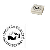 Vrijheid, gelijkheid, broederschap 	rubberstempel (Gestempeld)