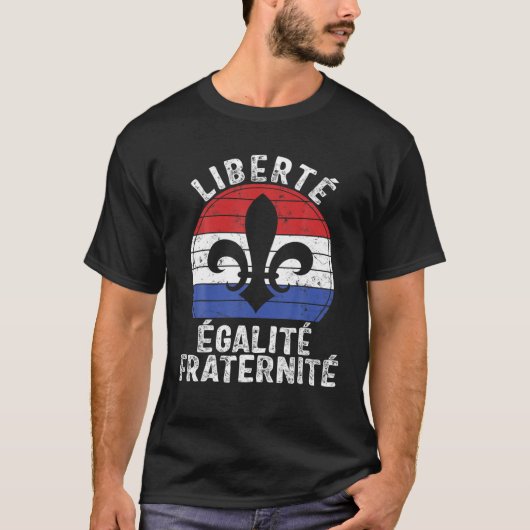 Vrijheid Gelijkheid Vrijheid Vrijheid Franse Basti T-shirt (Voorkant)