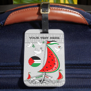 Vrijheid Global Sumud Flotilla boten naar Gaza Bagagelabel