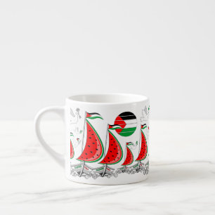 Vrijheid Global Sumud Flotilla boten naar Gaza Espresso Kop