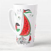 Vrijheid Global Sumud Flotilla boten naar Gaza Latte Mok (Linkerhoek)