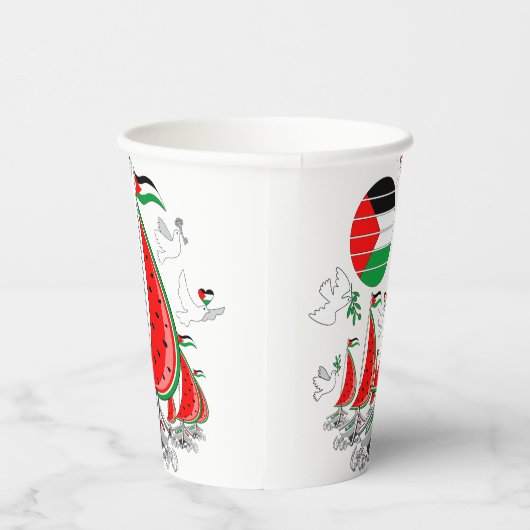 Vrijheid Global Sumud Flotilla boten naar Gaza Papieren Bekers (Rechts)