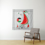 Vrijheid Global Sumud Flotilla boten naar Gaza Wandkleed (In situ)