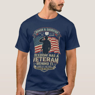Vrijheid Heeft Een Veteraan Achter Zich Patriotisc T-shirt
