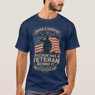 Vrijheid Heeft een Veteraan Erachter Patriotische T-shirt