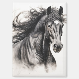 Vrijheid in beweging: Black Horse Magnet Magneet