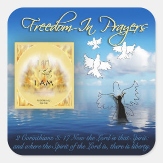 Vrijheid in gebed Sticker