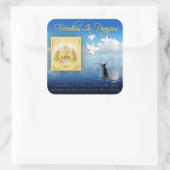 Vrijheid in gebed Sticker (Tas)