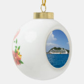 Vrijheid in Sint Maarten Keramische Bal Ornament (Links)