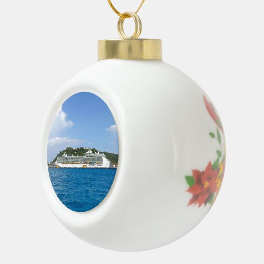 Vrijheid in Sint Maarten Keramische Bal Ornament (Rechts)