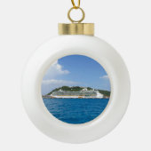 Vrijheid in Sint Maarten Keramische Bal Ornament (Voorkant)