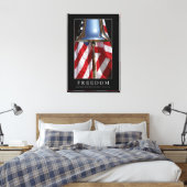 Vrijheid: Inspirerend prijsopgave 1 Canvas Afdruk (Insitu (Slaapkamer))