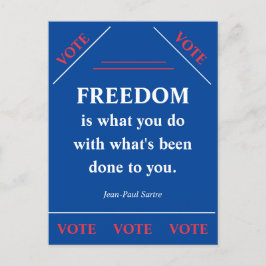 Vrijheid is... briefkaart