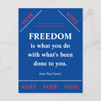 Vrijheid is... briefkaart