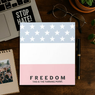 Vrijheid is een echte patriot notitieblok