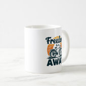 Vrijheid Is Een Rit Verder Koffiemok (Voorkant rechts)