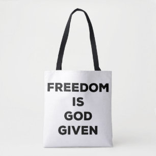 Vrijheid is God gegeven Draagtas