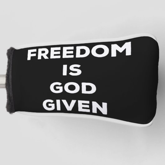 Vrijheid is God gegeven Golfheadcover (Voorkant)