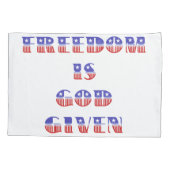 Vrijheid is God gegeven, rood wit en blauw Kussensloop (Achterkant)