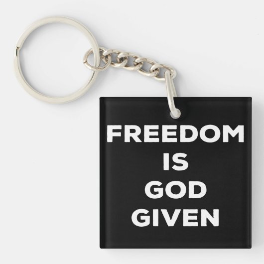 Vrijheid is God gegeven Sleutelhanger (voorkant)