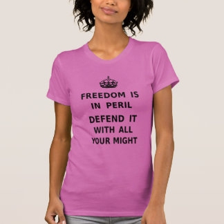 Vrijheid is in Peril. Verdedig het met al uw mogel T-shirt