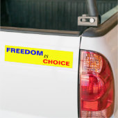 Vrijheid is keuze bumpersticker (Op Truck)
