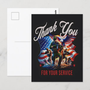 Vrijheid is niet gratis—Dank een Veteraan 2025 Briefkaart