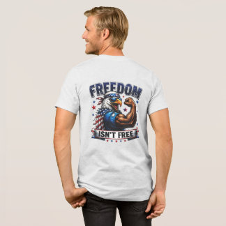 Vrijheid Is Niet Gratis Patriottische Adelaar Here Tri-Blend Shirt