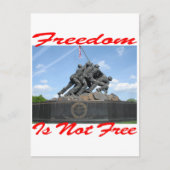 Vrijheid is niet vrij briefkaart (Voorkant)