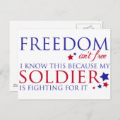 Vrijheid is niet vrij briefkaart (Voorkant / Achterkant)