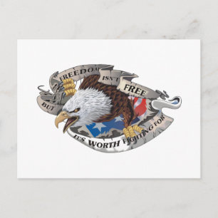 Vrijheid is niet vrij, maar het is de moeite waard briefkaart