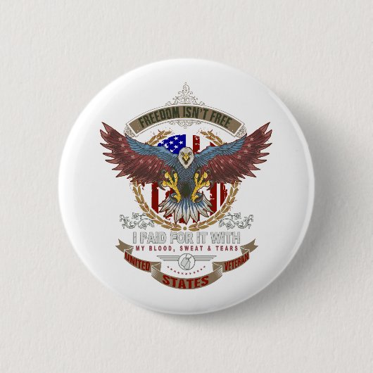 Vrijheid is niet vrij ronde button 5,7 cm (Voorkant)