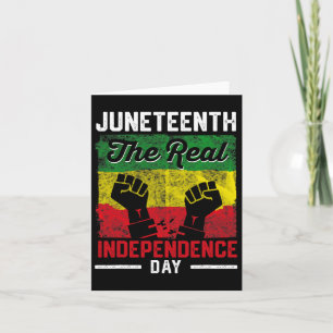 Vrijheid Juneteenth Echte Onafhankelijkheid Vrijhe Kaart