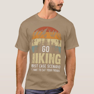 Vrijheid Kampvuur Natuur Kamperen meisje T-shirt