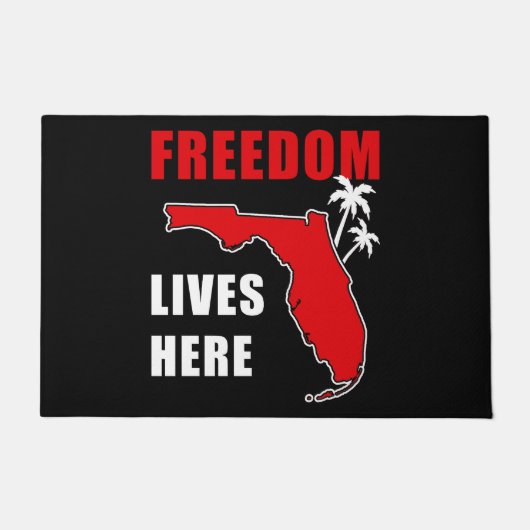 Vrijheid leeft hier: Conservatieve Florida Verenig Deurmat (Voorkant)