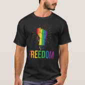Vrijheid LGBTQ T-shirt (Voorkant)