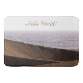 Vrijheid Man in Desert Ocean Sky elke tekst Badmat