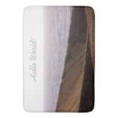 Vrijheid Man in Desert Ocean Sky elke tekst Badmat (Voorkant Verticaal)