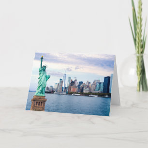 Vrijheid met het World Trade Center Kaart