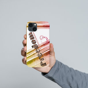 Vrijheid metallic veelkleurige effecten geschreven iPhone 13 hoesje