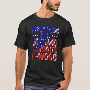 Vrijheid Mijn tweede favoriet van Word Veteran Pat T-shirt