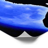 Vrijheid Motivatie Wolf Howling Verticaal Poster (Hoek)