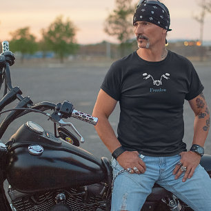 Vrijheid motorfiets t-shirt