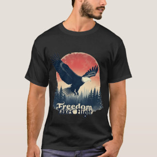 Vrijheid neemt vlucht t-shirt