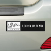 VRIJHEID OF DOOD BUMPERSTICKER (Op auto)
