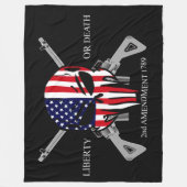 VRIJHEID OF DOOD FLEECE DEKEN (Voorkant)