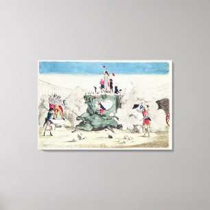 Vrijheid om het beeld van de Groenen te verwerpen Canvas Afdruk