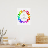 Vrijheid om jezelf te zijn poster (Keuken)